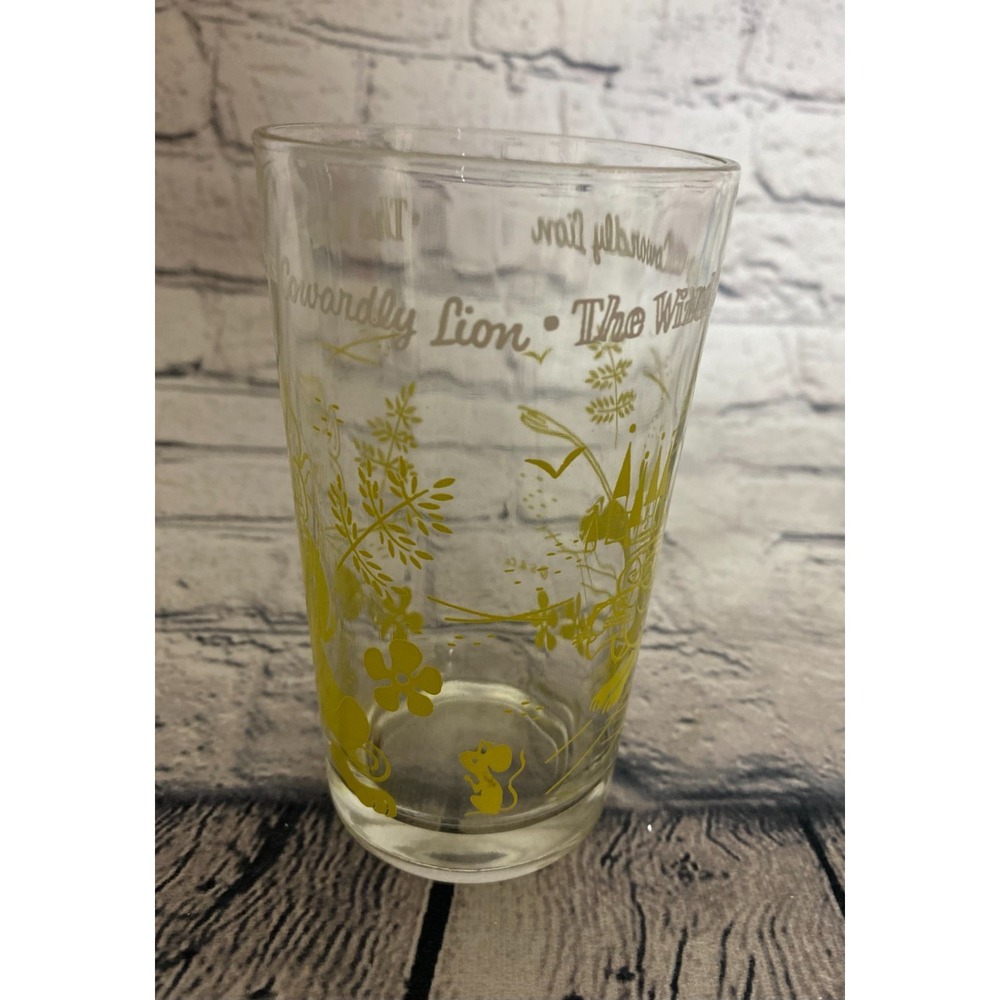 Vintage Swift Peanut Butter Wizard of Oz Glass Tumbler‎ Cowardly Lion